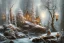 Placeholder: RIVER ROCK FOREST WINTER LANTERN