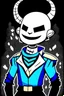 Placeholder: sans form undertale as fortnite charater