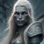 Placeholder: epic Fantasy female orc, warrior robes, high definition, ultra detailed portrait,dark fantasy background, 8K