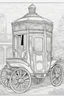 Placeholder: coloring page for kids, CARRIAGE, thick outline, low details, no shading, no color