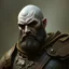 Placeholder: A young large bald noble goliath with grey ashen skin with a renaissance fantasy style