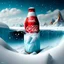 Placeholder: Design for Coca-Cola product in the snow and in the back icebergs