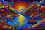 Placeholder: The best extremely detailed landscape painting, extremely detailed oil painting on canvas, sharp quality, colorful, Picasso Van Gogh, no text, Klimt, Alex Gray Bridget, Riley Yayoi Kusama, Figurative art, extremely detailed background,,Asian patterns,8k