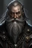 Placeholder: Saintly gothic dwarf with silver beard revenant dark veins