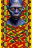 Placeholder: smeagol in Kente, cinematic, ghana colours, african pattern, engraved, high detail