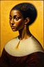 Placeholder: Dark skinned woman by Klimt