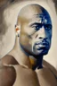 Placeholder: portrait of dwayne the rock johnson by picasso