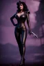 Placeholder: painting of lisa ann as evil queen in black leather pants, , leather, angry, stern look, volumetric lighting, particales,highly detailed,cinematic, deep colours,8, highly detailed, digital painting, artstation, concept art, smooth, sharp focus,