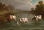 Placeholder: cows swimming in deep water by Correggio