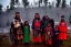 Placeholder: North Carelian, indigenous people, kekripukki, middle winter, kaamos, mystique, haunting kids, witch, wizard,sage, traditional costumes, entirely painted face, arctic hills, strange forest, oppressive atmosphere, insane