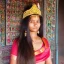 Placeholder: Indian Princess long hairs in a temple