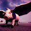 Placeholder: Pig with wings, ultra graphics,RTX, TXXA, SSAO, High quality,hyperrealistic, HDR,4k