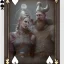 Placeholder: A viking and his wive playing cards on a table, scary, steam punk, realistic, made in octane, cinematic, ultra-realistic, extremely detailed octane rendering, 8K, VRAY Super Real ar 2:3, dof photorealistic futuristic 50mm lens hard lighting dark gray tintype photograph, realistic lighting, sepia color