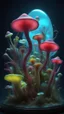 Placeholder: "3D HR Complex Unique and Beautiful Bioluminescent Carnivorous Plants, a breathtaking frontier fantasy artwork by Android Jones, Jean Baptiste monge, Alberto Seveso, Erin Hanson, Jeremy Mann. Minimalist highly detailed and complex professional_photography, masterpieces, 8k resolution concept art, Artstation, tricolor, Unreal Engine 5, cgsociety" Highly detailed ArtStation Concept Art Clear Focus Smooth cinematic 4K epic Details Serious Stoic ARTgerm AN's mature art. Bosch painting style,