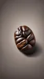 Placeholder: Only one Coffee bean Without background Realistic 3d