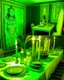 Placeholder: A lime green disco party designed in ancient Egyptian hieroglyphics