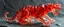 Placeholder: hollow stone made of transparent slime monster tiger