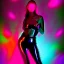 Placeholder: A 1990s or early 2000s magazine party photoshoot. Neon blob, metallic spikes, ethereal. Extremely detailed, HD photography, high quality, stylized, dramatic, high contrast, high exposure.