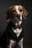 Placeholder: Portrait of a pretentious sweet beagle who wants to be similar to Paul McCartney