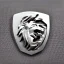 Placeholder: peugeot metal lion logo square badge