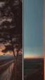 Placeholder: Pictures of the hue of the clear sky at sunset