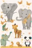 Placeholder: new year celebration fireworls family animals, elephant, bees, lion, bear, giraffe, tiger, peacock, panda