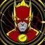 Placeholder: reverse flash animated inside a medalion but dont cut off the edges of the medalion