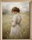 Placeholder: Woman in Spring Field Art Print moody colors baroque style