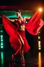 Placeholder: a beautiful spanish dancer dancing in luxury night club with dynamic lights