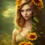 Placeholder: sunflower goddess green eyes