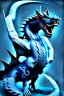 Placeholder: A Blue eyes withe dragon in the darkness