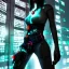 Placeholder: beautiful cyberpunk women