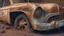 Placeholder: A photorealistic image of a rusted vintage car, with a focus on the intricate details of its faded paint job, the wear and tear on the tires, and the aged textures of the metal body. Use the multi-prompt "car::photorealistic::rust" with a prompt weighting of "rust" to emphasize the aged textures and worn out look of the car. --ar 7:4