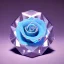 Placeholder: transparent multicolor crystal rose