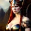 Placeholder: portrait 'beautiful Sexy busty Redhead Sif',long hair Braids,horned helmet, celtic tattoed,painting by gaston bussiere, greg rutkowski, yoji shinkawa, yoshitaka amano, tsutomu nihei, donato giancola, tim hildebrandt, oil on canvas, cinematic composition, extreme detail,fit full head inside picture,32k