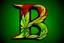 Placeholder: LETTER 'B' CANABIS LEAF RASTA