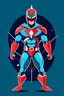 Placeholder: ultra man vector art flat style japanese superhero