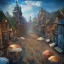 Placeholder: streetMarket, darkblue tones, lighting, high resolution,