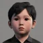 Placeholder: short boy with black hair, fat with a polo shirt, blackcoat, realistic, 8k