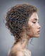 Placeholder: DNA molecule hair thread imitation