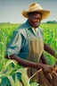 Placeholder: African American Farmer growing cover crops