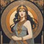 Placeholder: Alphonse Mucha-style image of the goddess Ishtar