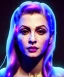 Placeholder: Night, Young Madonna, blonde, long line eye, pretty cyber woman, Led lights, cold ambient, latex, cables, glow, black, gold, piercings, brown, circuits, neon style, fog, rain, vibrant color, highly detailed, art stations, concept art, smooth, unreal engine 5, god rays, ray tracing, RTX, lumen lighting, ultra detail, volumetric lighting, 3d, finely drawn, high definition, high resolution.