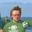 Placeholder: very angry working factory man, simon stålenhag style
