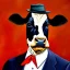 Placeholder: Presidential Portrait of a Cow, Suit and Tie