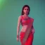 Placeholder: full body photo of a girl in saree in dark room with neon light ,hyperrealistic,detailed,8k,cinematic