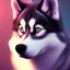 Placeholder: Husky, neon pink eyes, 8K, cinematic lighting, sharp focus, masterpiece, expert