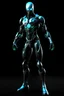 Placeholder: Full body picture of a genuis android superhero that has telekinesis, technomancy, and quantum manipulation