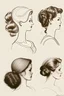Placeholder: خمس تسريحات شعر نسائيه رسم بسيط واضح