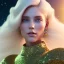 Placeholder:  full body white woman glitter smiling long blond hair blue eyes in a galactic ambiance, delicate colors in the foreground, full of details, smooth, light effect，vaporwave colorful, smooth, extremely sharp detail, finely tuned detail, ultra high definition, 8 k, ultra sharp focus